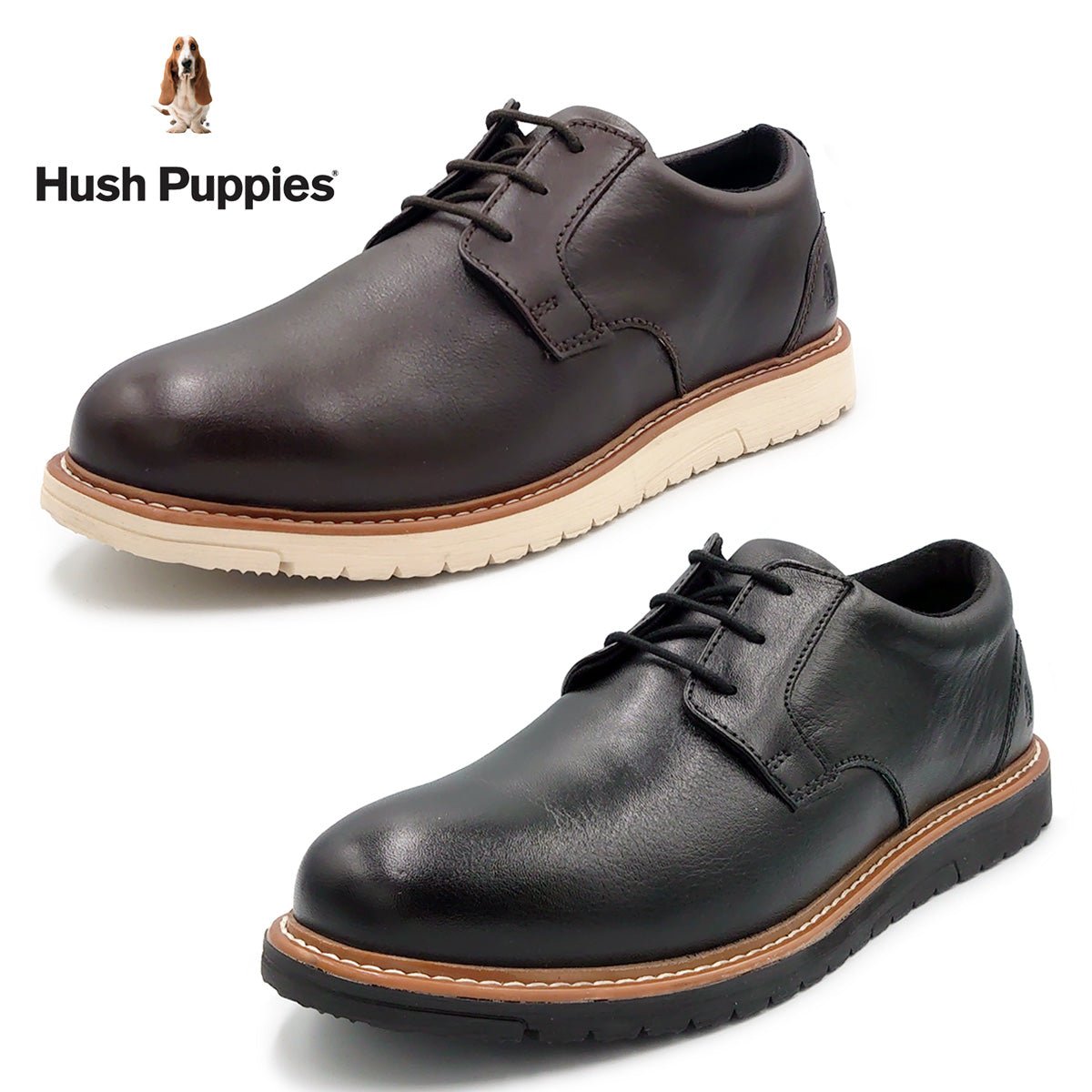 Hush Puppies メンズ カジュアルシューズ JENSON OXFORD HPM 10607 10608 - Hush Puppies(ハッシュパピー) - 202シューズモリ オンラインショップ
