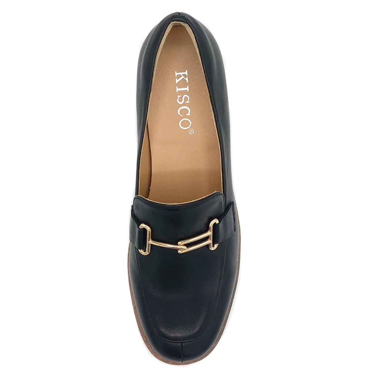 KISCO レディース 軽量 カジュアルシューズ チャンキーヒール ビット ローファー KS1531 靴 - KISCO(キスコ) - 202シューズモリ オンラインショップ