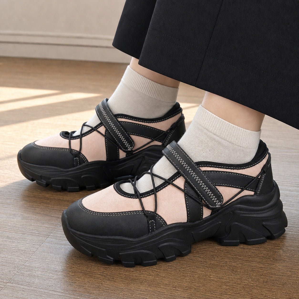 KISCO キスコ レディース 軽量 スニーカー メリージェーン KS26204 靴