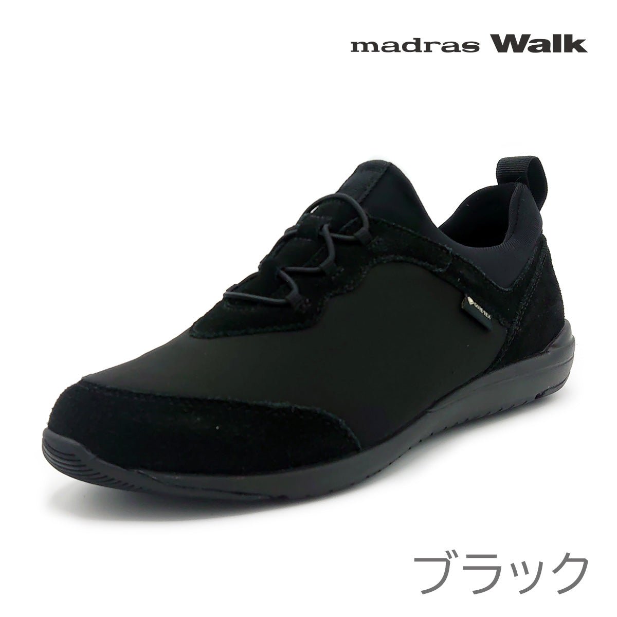 madras Walk マドラスウォーク レディース スリップオン 防水 スニーカー MWL1004S GORE-TEX ゴアテックス 靴 ブラック