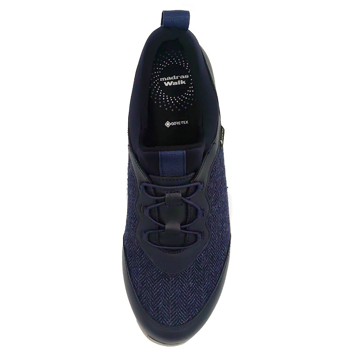 madras Walk マドラスウォーク レディース スリップオン 防水 スニーカー MWL1004S GORE-TEX ゴアテックス 靴 ダークネイビーテキスタイル