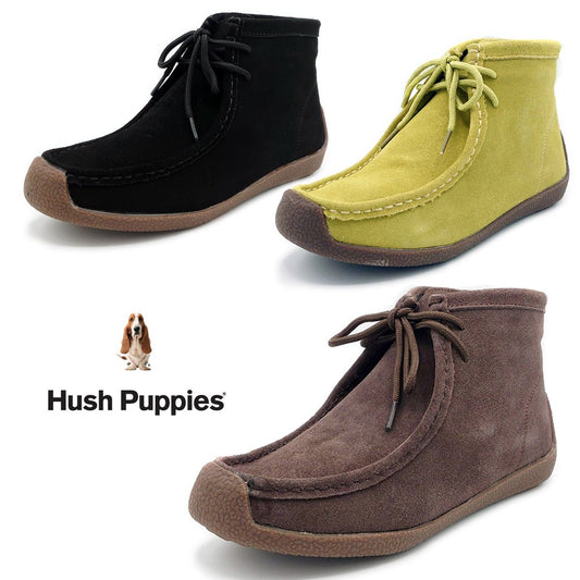 Hush Puppies レディース スエード ショートブーツ L-3007T - 202シューズモリ オンラインショップ - 202シューズモリ オンラインショップ