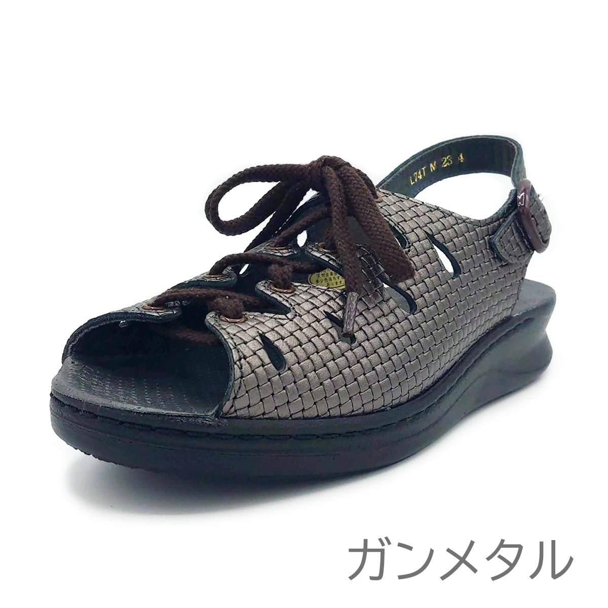 Hush Puppies レディース コンフォート サンダル L-74T 型押しレザー - Hush Puppies(ハッシュパピー) - 202シューズモリ オンラインショップ