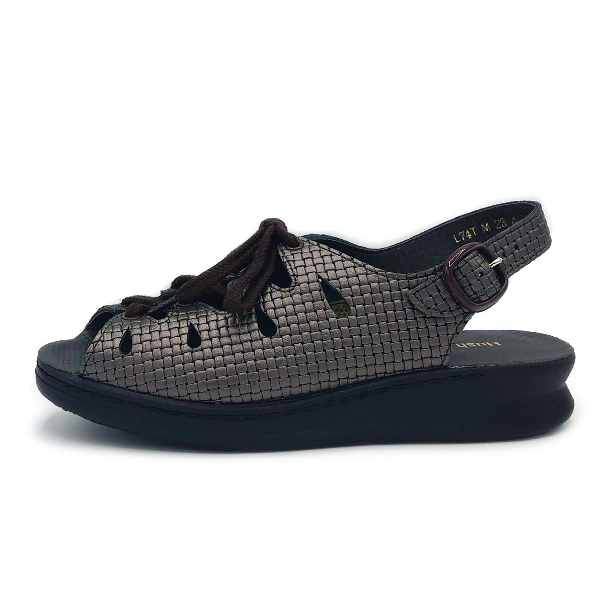 Hush Puppies レディース コンフォート サンダル L-74T 型押しレザー - Hush Puppies(ハッシュパピー) - 202シューズモリ オンラインショップ