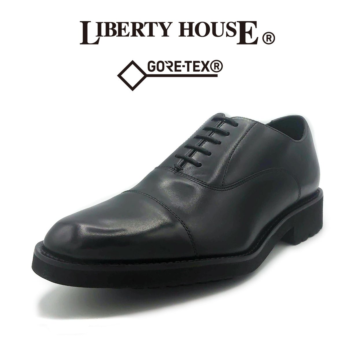 LIBERTY HOUSE メンズ ビジネスシューズ ストレートチップ 防水 ゴアテックス LHO-702