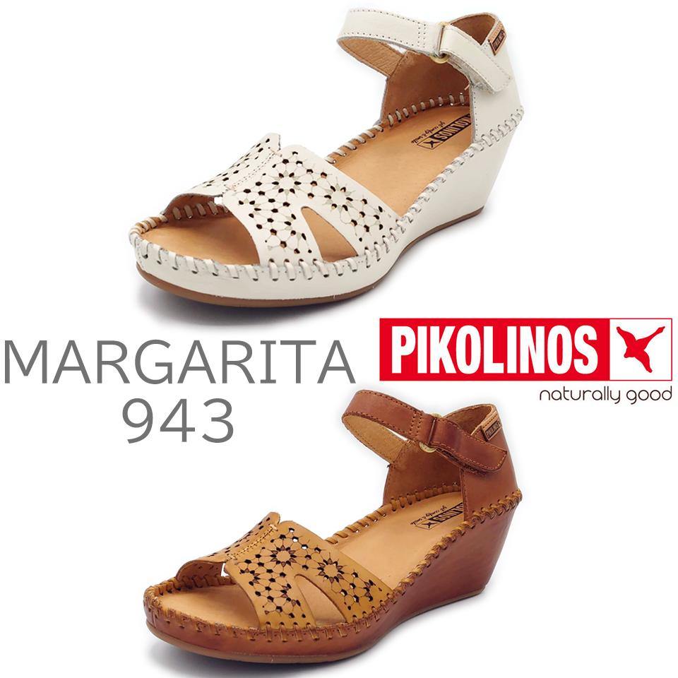 PIKOLINOS ピコリノス レディース サンダル MARGARITA 943 PK-882 PK-934 ホワイト / イエロー - PIKOLINOS(ピコリノス) - 202シューズモリ オンラインショップ