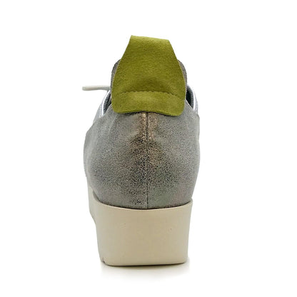 FIZZ REEN フィズリーン レディース スニーカー スリップオン 4414 シルバー 21.5cm