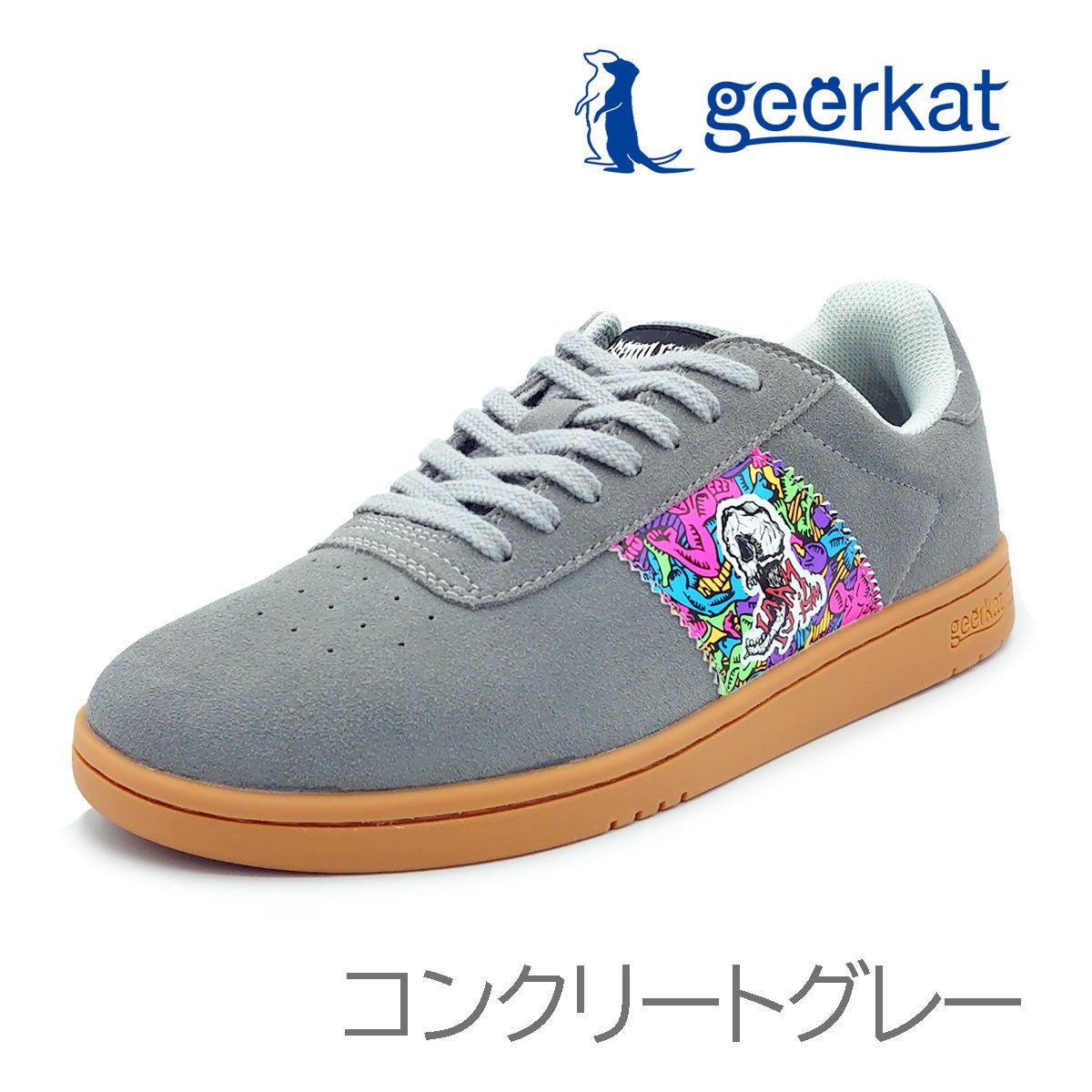 geerkat ギーアキャット ユニセックス スニーカー GK-SB01 メンズ レディース スケートボード 靴 | gk-sb01-cgry-1.jpg