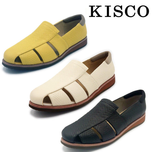 KISCO キスコ レディース 軽量 カジュアルシューズ スリップオン KS1230 靴 - KISCO(キスコ) - 202シューズモリ オンラインショップ