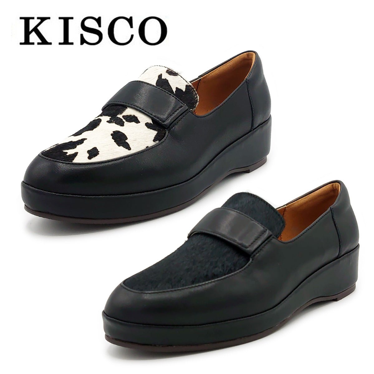 KISCO キスコ レディース 軽量 カジュアルシューズ スリップオン KS1532 靴 - KISCO(キスコ) - 202シューズモリ オンラインショップ