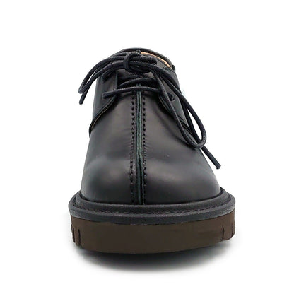 KISCO キスコ レディース 厚底 カジュアルシューズ レースアップ KS25108 靴 ブラック