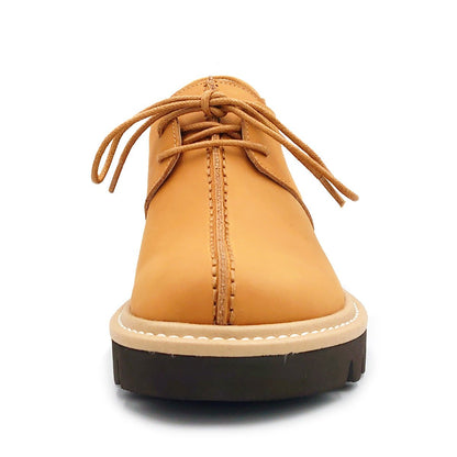 KISCO キスコ レディース 厚底 カジュアルシューズ レースアップ KS25108 靴 キャメル