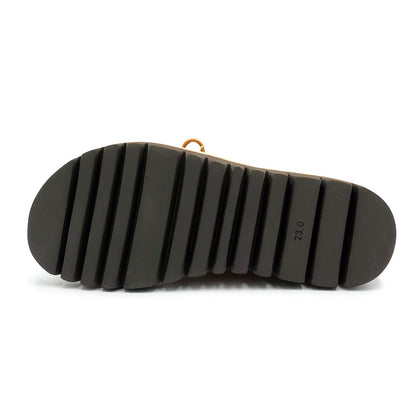 KISCO キスコ レディース 厚底 カジュアルシューズ レースアップ KS25108 靴 キャメル