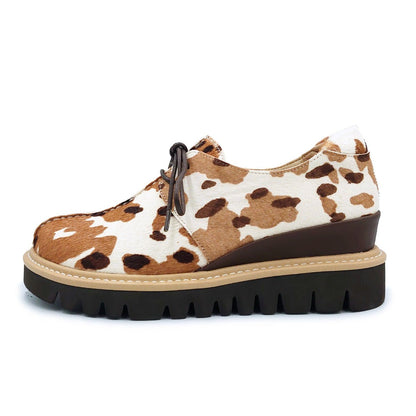 KISCO キスコ レディース 厚底 カジュアルシューズ レースアップ KS25108 靴 カウ