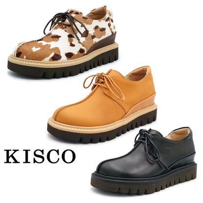 KISCO キスコ レディース 厚底 カジュアルシューズ レースアップ KS25108 靴