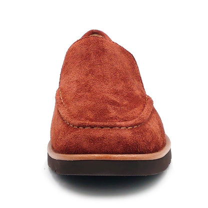 KISCO キスコ レディース 軽量 カジュアルシューズ スリップオン KS25134 靴 ダークオレンジスエード