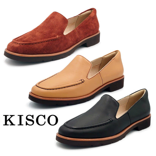 KISCO キスコ レディース 軽量 カジュアルシューズ スリップオン KS25134 靴 - KISCO(キスコ) - 202シューズモリ 公式オンラインショップ