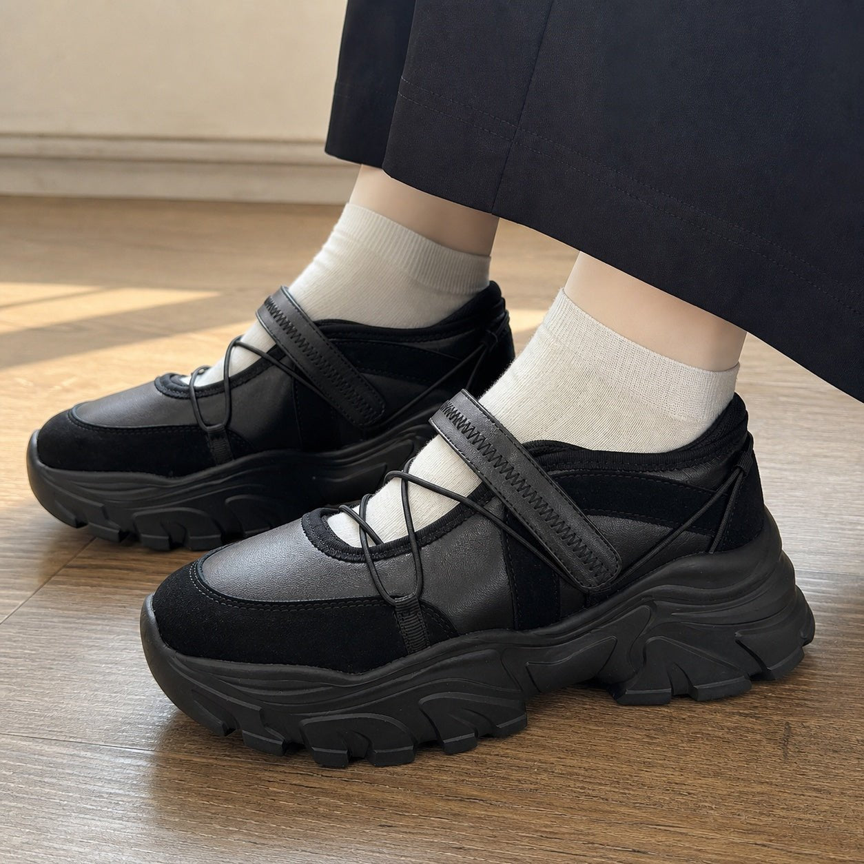 KISCO キスコ レディース 軽量 スニーカー メリージェーン KS26204 靴