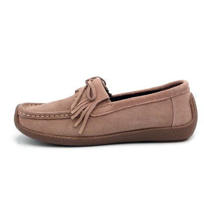 Hush Puppies レディース スエード キルト スリップオン L-3006T オーク