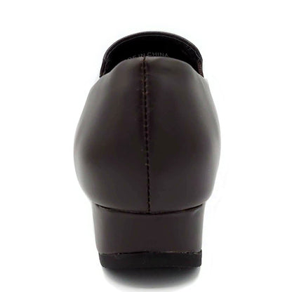 Hush Puppies レディース スリップオン タウンシューズ L-6561T ダークブラウン