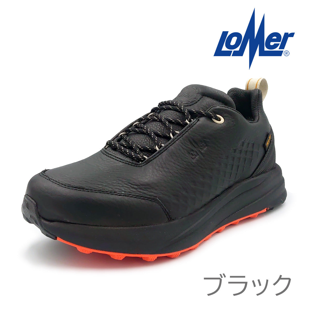 Lomer ロメール GRAVITY CITY WALKER MTX スニーカー ユニセックス レディース メンズ 60100 防水 本革 レザー ビブラムソール ウォーキングシューズ 靴 | lomer60100-blk-1.jpg