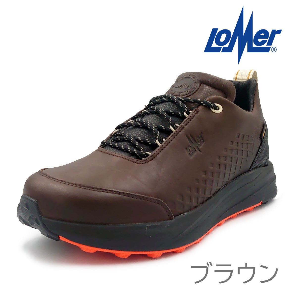 Lomer ロメール GRAVITY CITY WALKER MTX スニーカー ユニセックス レディース メンズ 60100 防水 本革 レザー ビブラムソール ウォーキングシューズ 靴 | lomer60100-brn-1.jpg