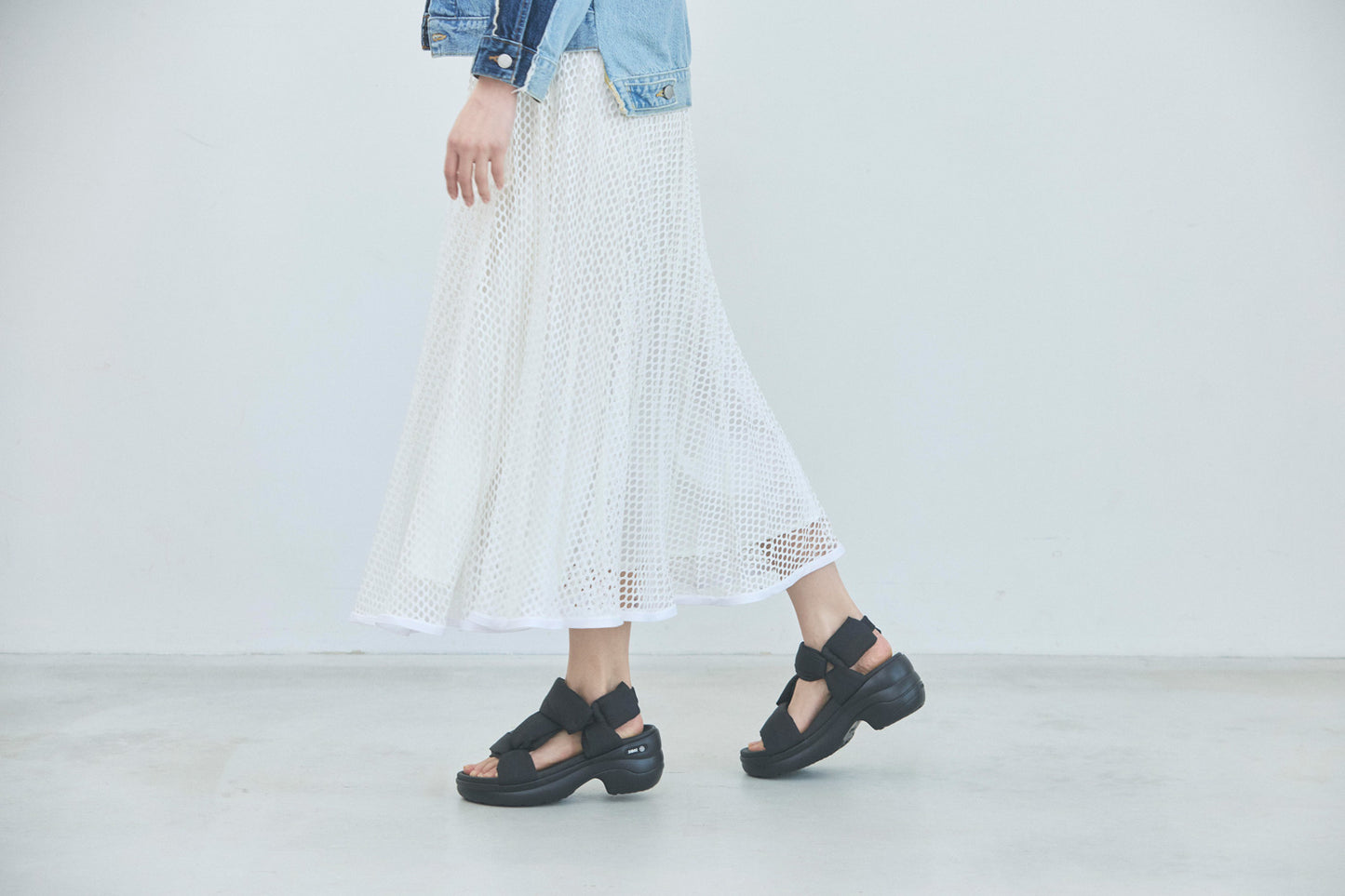 SIDAS シダス ReCoLA W sole MAYA リコラ ダブルソール マヤ レディース 厚底 リカバリーサンダル パフデザイン 面ファスナー EVAソール ブラック ホワイト | maya-j-009.jpg