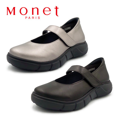 MONET モネ 881611 レディース ストラップシューズ 面ファスナー 厚底 軽量 本革 3E コンフォートシューズ 靴 日本製 | mn881611.jpg