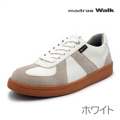 madras Walk マドラスウォーク レディース スニーカー 防水 MWL4008R GORE-TEX リカバリーインソール ジャーマントレーナー ホワイト