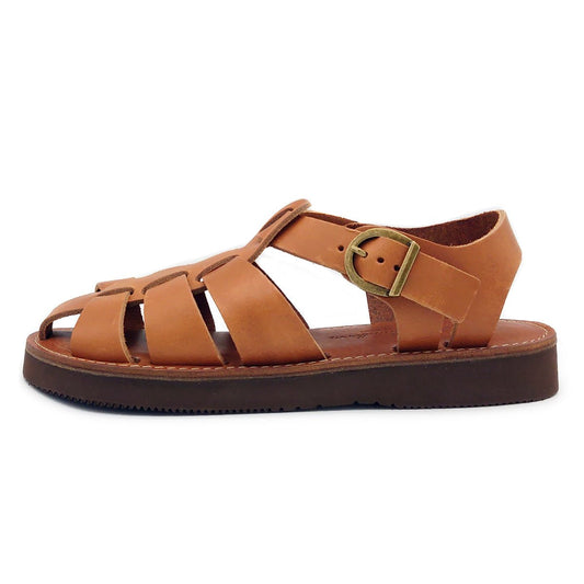 Organic handloom オーガニックハンドルーム サンダル GURKHA OH002 ユニセックス レディース メンズ 本革 グルカサンダル ブラウン