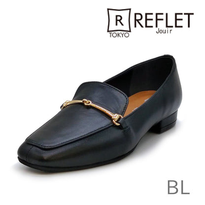 REFLET jouir ルフレ ジュイール レディース ビット ローファー 42101 BL