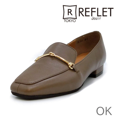 REFLET jouir ルフレ ジュイール レディース ビット ローファー 42101 OK
