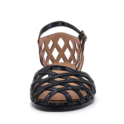 SAYA サヤ レディース ローヒール ストラップ シューズ 51246 靴 BE 25.0cm