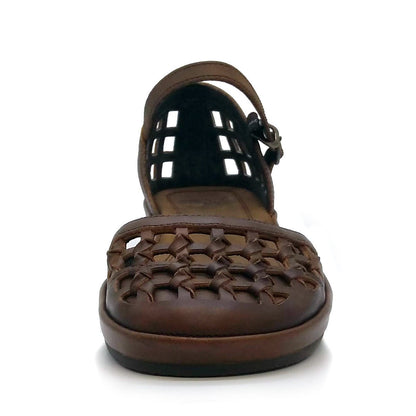 SAYA サヤ レディース ローヒール ストラップ シューズ 51247 靴 DBR 25.0cm