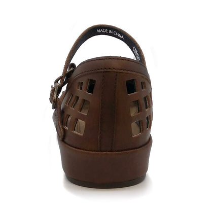 SAYA サヤ レディース ローヒール ストラップ シューズ 51247 靴 DBR 25.0cm