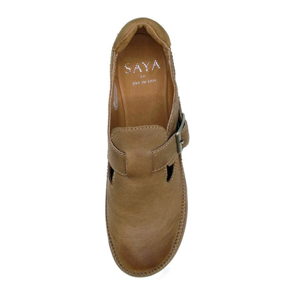 SAYA サヤ レディース ローヒール カジュアルシューズ 51256 BEG