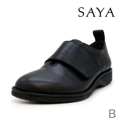 SAYA サヤ レディース ローヒール ベルクロ カジュアルシューズ 51267 B