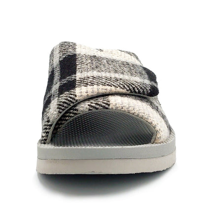 SIDAS シダス ユニセックス リカバリー ルームシューズ UTIPPA ウチッパ 靴 メンズ レディース チェック ブラック