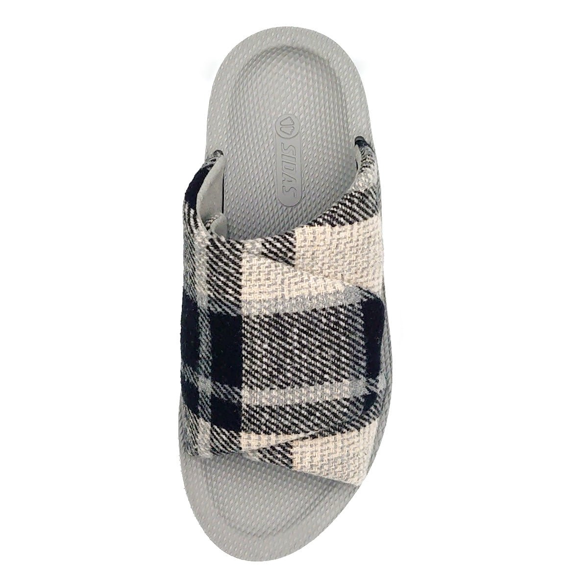 SIDAS シダス ユニセックス リカバリー ルームシューズ UTIPPA ウチッパ 靴 メンズ レディース チェック ブラック