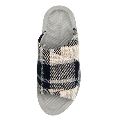 SIDAS シダス ユニセックス リカバリー ルームシューズ UTIPPA ウチッパ 靴 メンズ レディース チェック ブラック