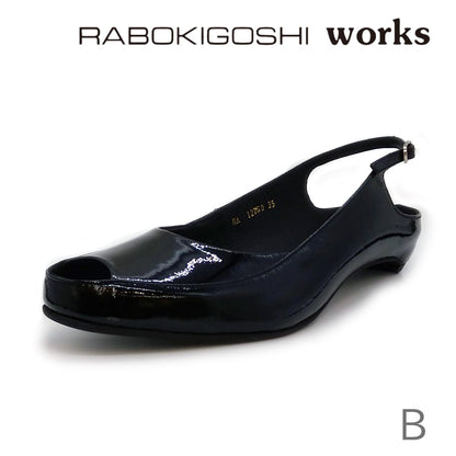 RABOKIGOSHI works ラボキゴシ　ワークス バックストラップ パンプス 12760 大きいサイズ (25.0cm) 靴 - RABOKIGOSHI works(ラボキゴシ ワークス) - 202シューズモリ オンラインショップ